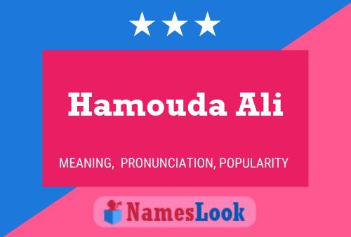 Hamouda Ali Name Poster