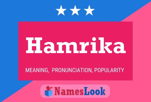 Hamrika Name Poster