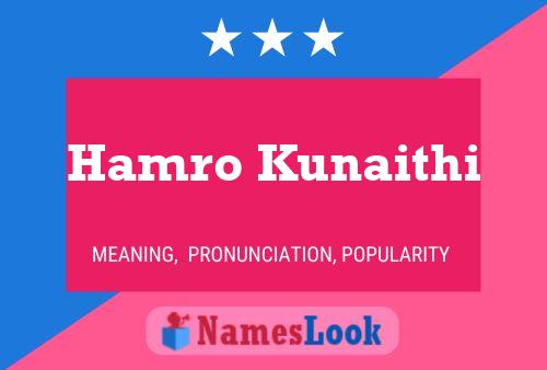 Hamro Kunaithi Name Poster