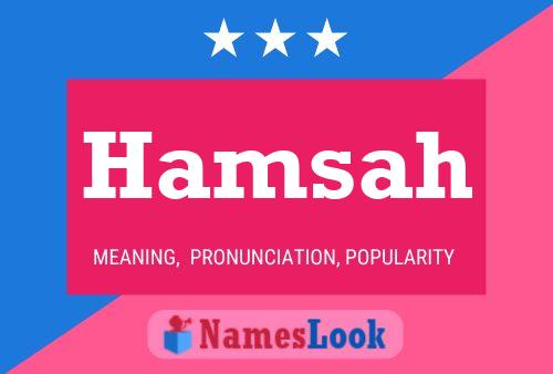 Hamsah Name Poster