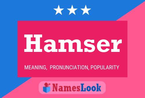 Hamser Name Poster