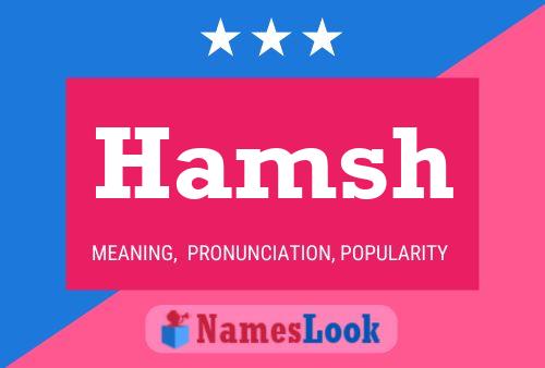 Hamsh Name Poster