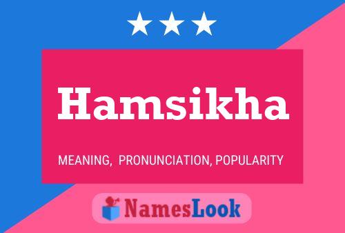 Hamsikha Name Poster