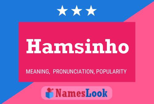 Hamsinho Name Poster