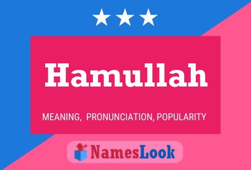 Hamullah Name Poster