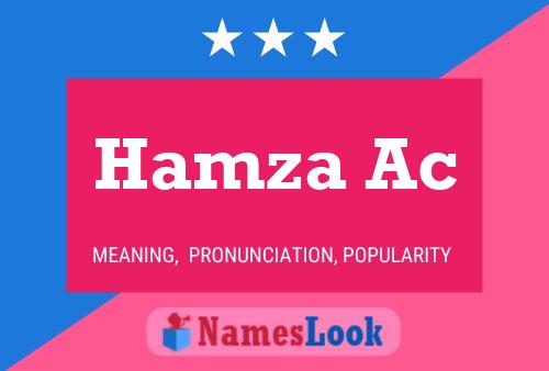 Hamza Ac Name Poster