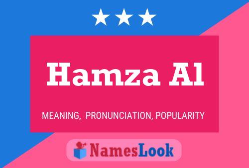 Hamza Al Name Poster