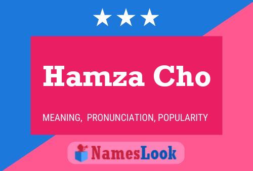 Hamza Cho Name Poster