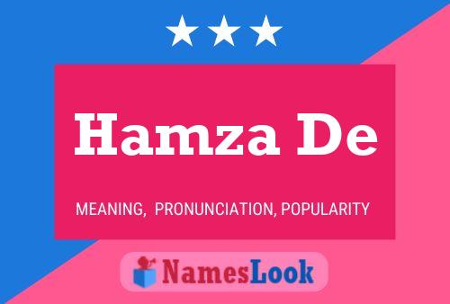 Hamza De Name Poster