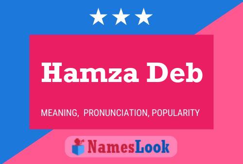 Hamza Deb Name Poster