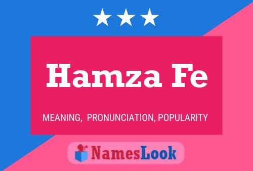 Hamza Fe Name Poster