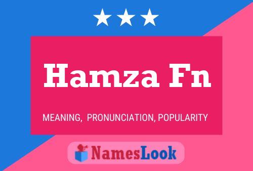 Hamza Fn Name Poster