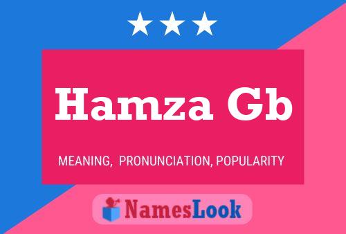 Hamza Gb Name Poster