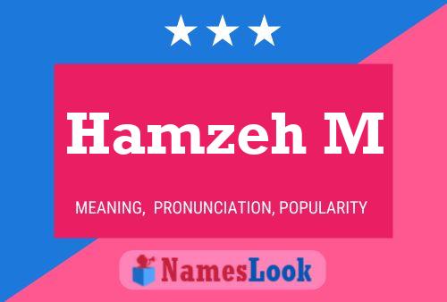 Hamzeh M Name Poster