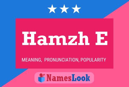 Hamzh E Name Poster