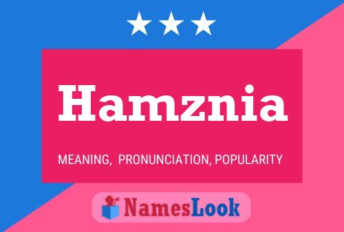 Hamznia Name Poster