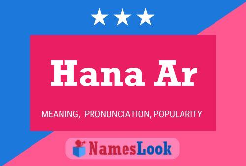 Hana Ar Name Poster