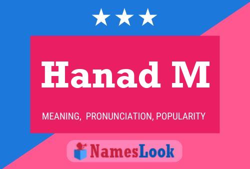 Hanad M Name Poster