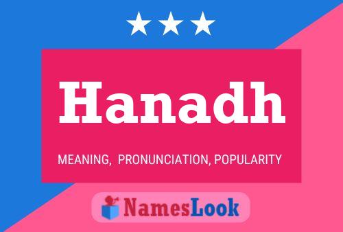 Hanadh Name Poster