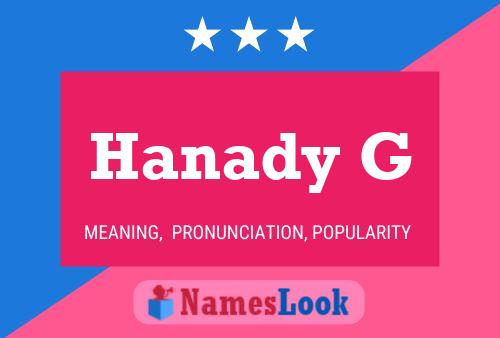 Hanady G Name Poster