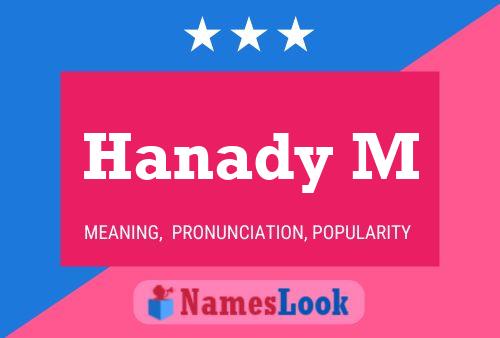 Hanady M Name Poster