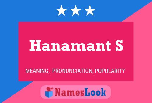 Hanamant S Name Poster