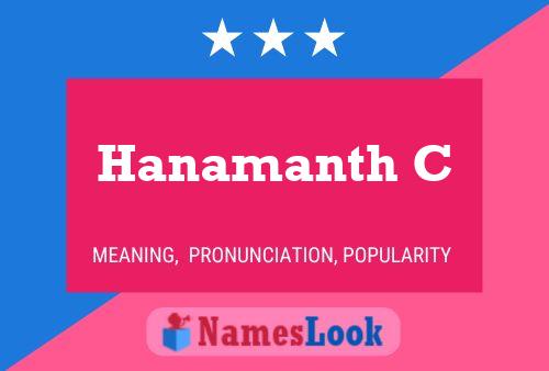 Hanamanth C Name Poster