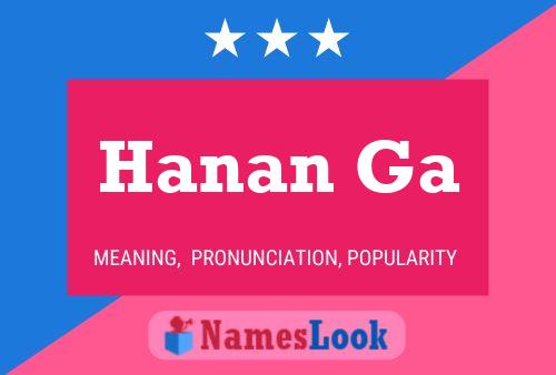 Hanan Ga Name Poster