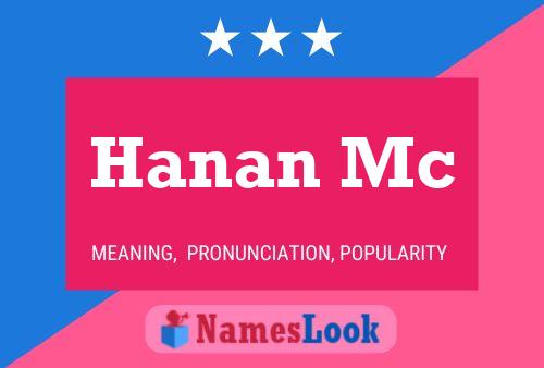 Hanan Mc Name Poster