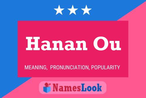 Hanan Ou Name Poster