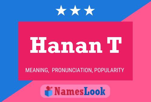 Hanan T Name Poster