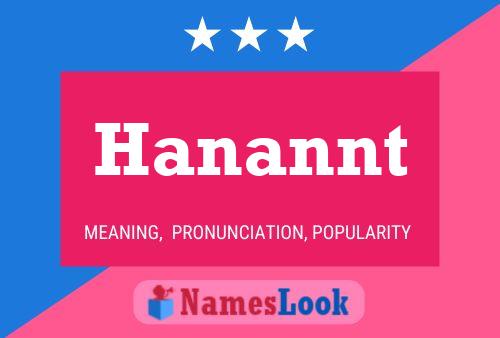 Hanannt Name Poster