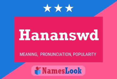 Hananswd Name Poster