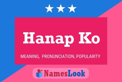 Hanap Ko Name Poster