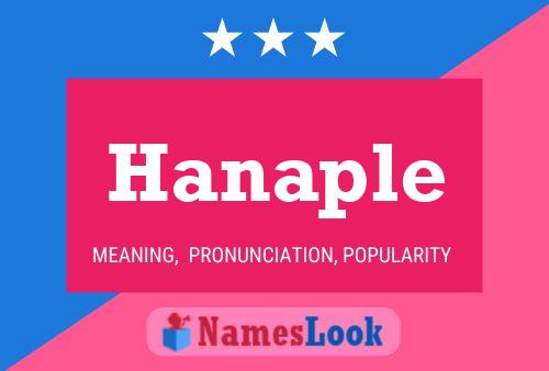 Hanaple Name Poster