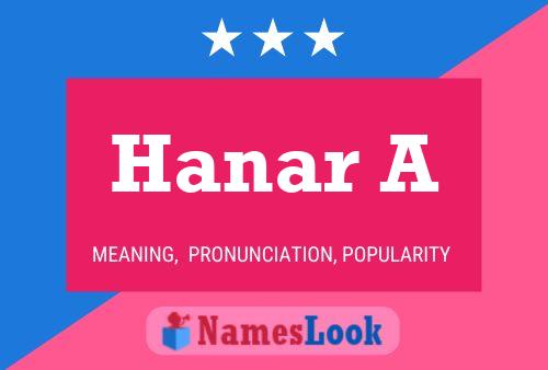 Hanar A Name Poster