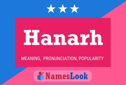 Hanarh Name Poster