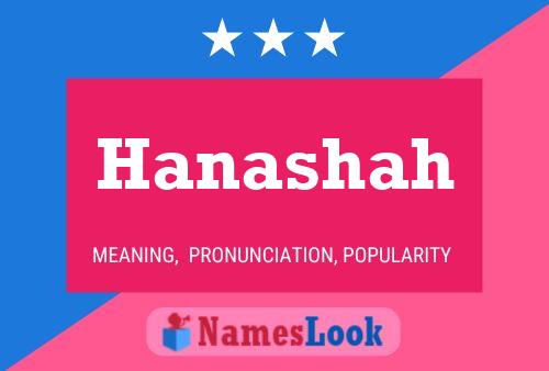 Hanashah Name Poster