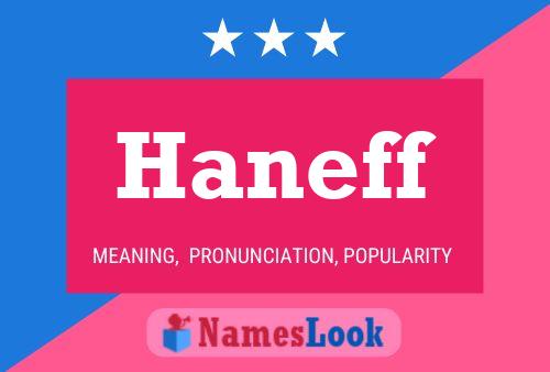 Haneff Name Poster