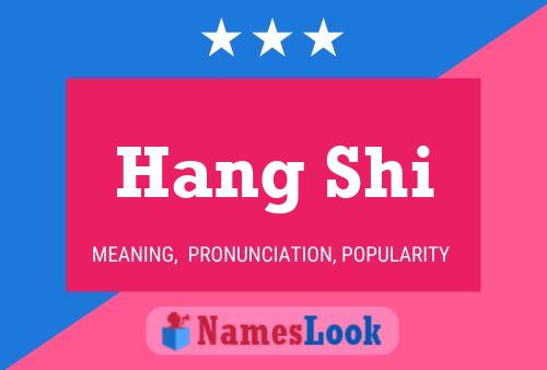 Hang Shi Name Poster