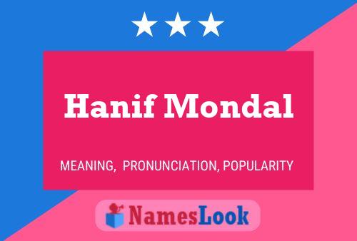 Hanif Mondal Name Poster