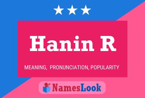 Hanin R Name Poster