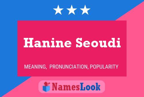 Hanine Seoudi Name Poster