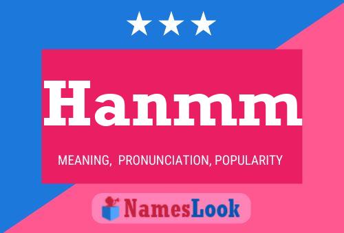 Hanmm Name Poster