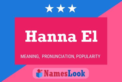 Hanna El Name Poster