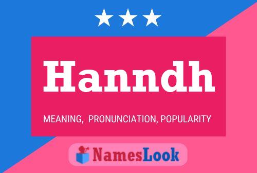 Hanndh Name Poster