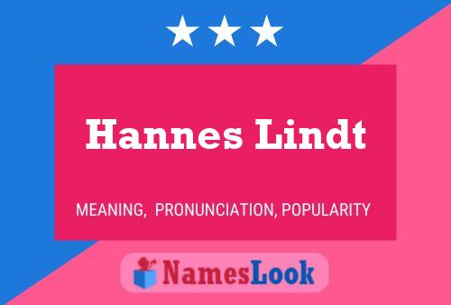 Hannes Lindt Name Poster