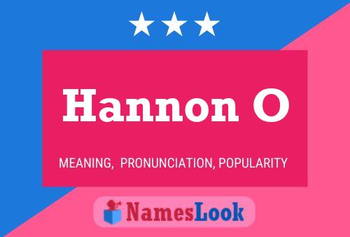 Hannon O Name Poster