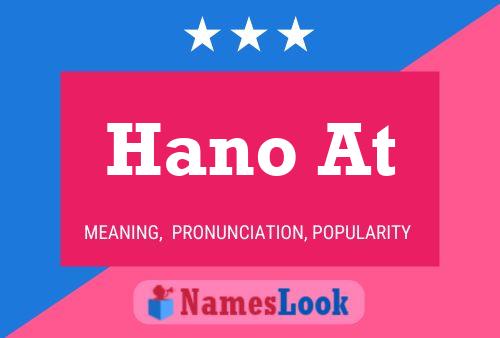 Hano At Name Poster