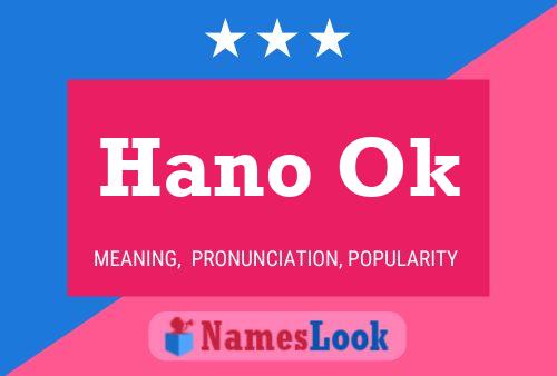 Hano Ok Name Poster